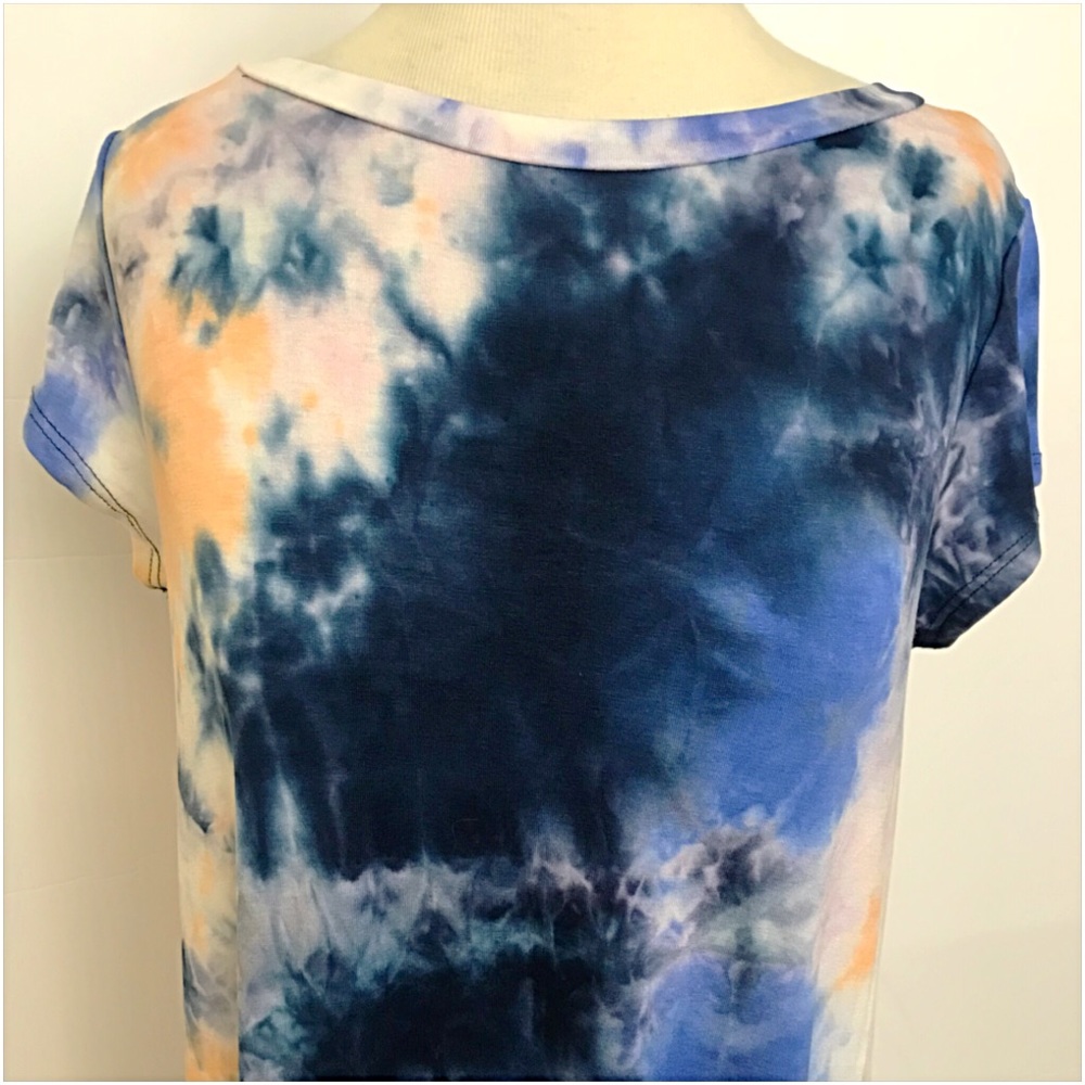 Flattering Flowy Tie Dye Tunic Dress SML - Picture 5 of 6